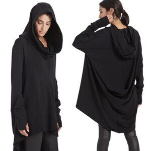 Marcella Firenze Oversized Hoodie Sweatshirt Black Size M